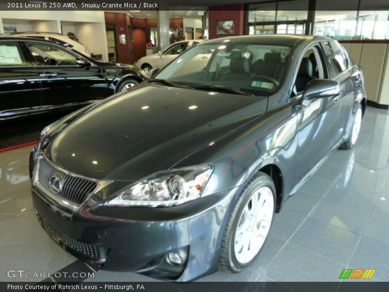 Smoky Granite Mica / Black 2011 Lexus IS 250 AWD