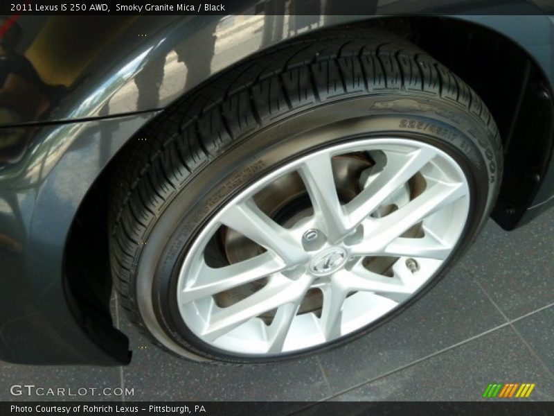 Smoky Granite Mica / Black 2011 Lexus IS 250 AWD