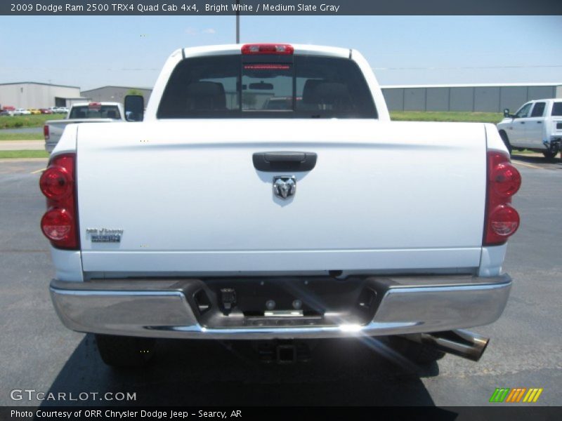 Bright White / Medium Slate Gray 2009 Dodge Ram 2500 TRX4 Quad Cab 4x4