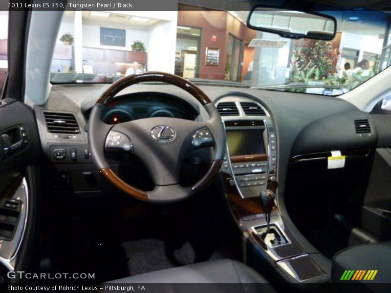 Tungsten Pearl / Black 2011 Lexus ES 350