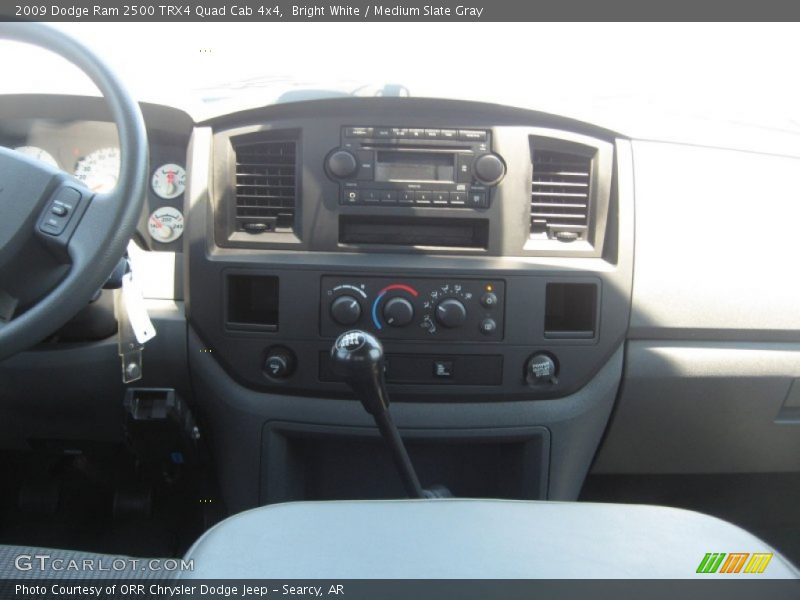 Bright White / Medium Slate Gray 2009 Dodge Ram 2500 TRX4 Quad Cab 4x4