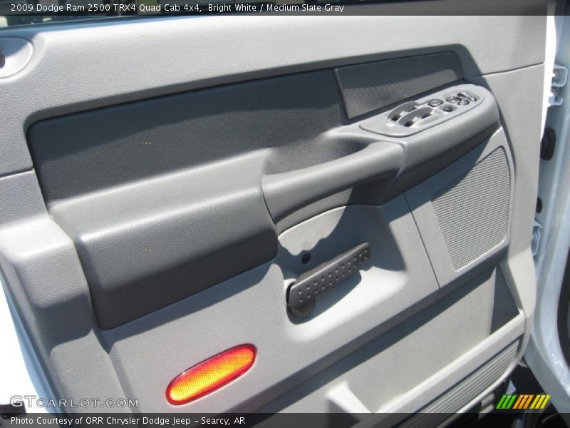 Bright White / Medium Slate Gray 2009 Dodge Ram 2500 TRX4 Quad Cab 4x4