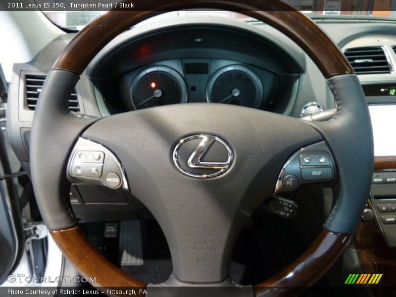 Tungsten Pearl / Black 2011 Lexus ES 350