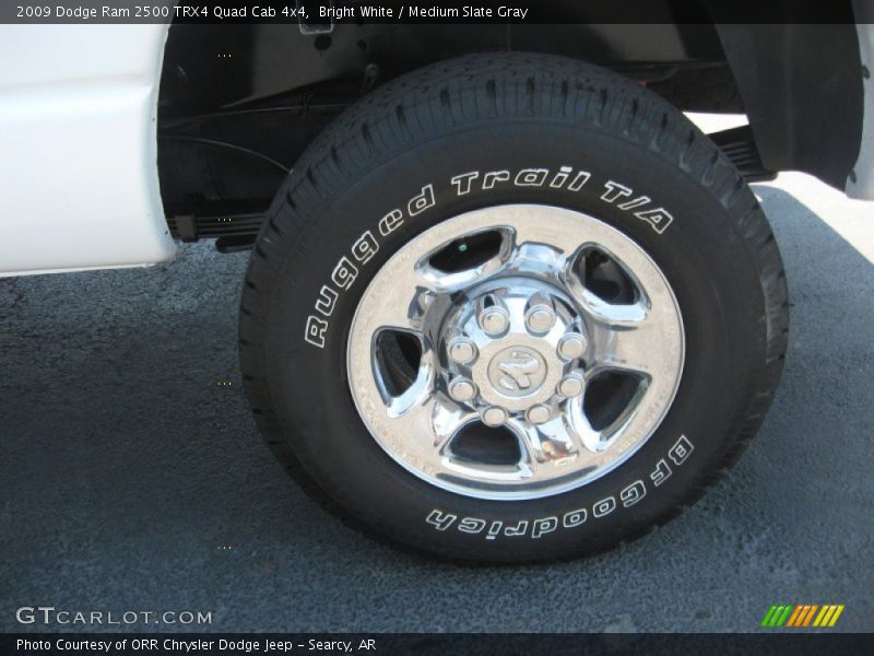 Bright White / Medium Slate Gray 2009 Dodge Ram 2500 TRX4 Quad Cab 4x4