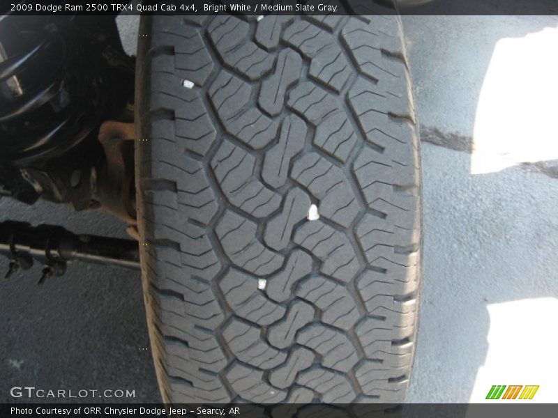 Bright White / Medium Slate Gray 2009 Dodge Ram 2500 TRX4 Quad Cab 4x4
