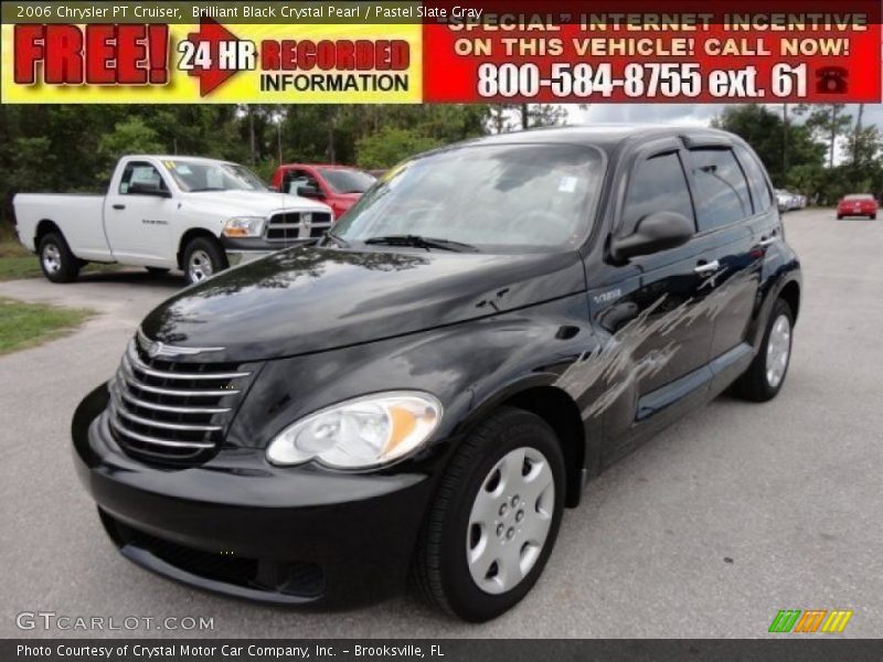 Brilliant Black Crystal Pearl / Pastel Slate Gray 2006 Chrysler PT Cruiser
