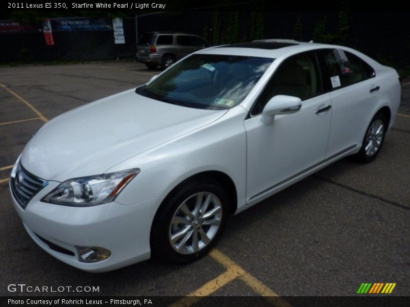 Starfire White Pearl / Light Gray 2011 Lexus ES 350