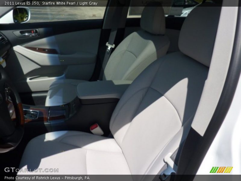 Starfire White Pearl / Light Gray 2011 Lexus ES 350
