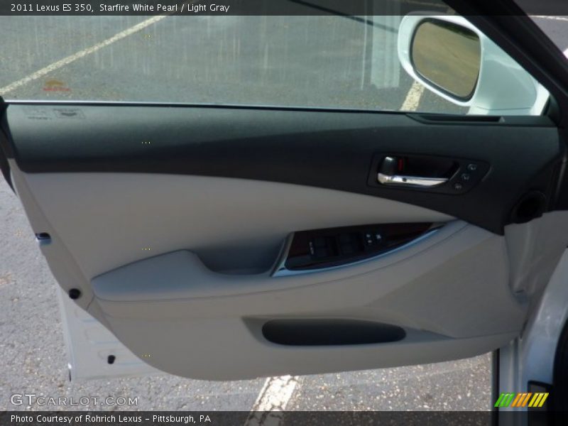 Starfire White Pearl / Light Gray 2011 Lexus ES 350