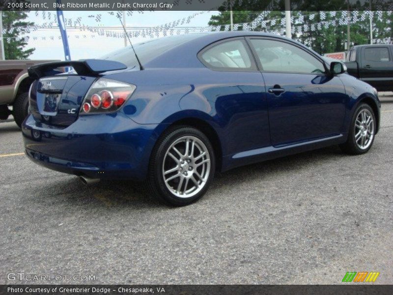 Blue Ribbon Metallic / Dark Charcoal Gray 2008 Scion tC