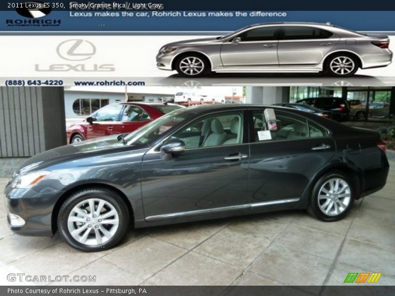 Smoky Granite Mica / Light Gray 2011 Lexus ES 350