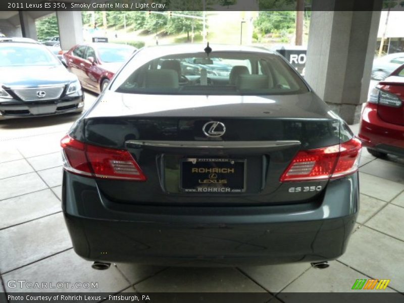 Smoky Granite Mica / Light Gray 2011 Lexus ES 350