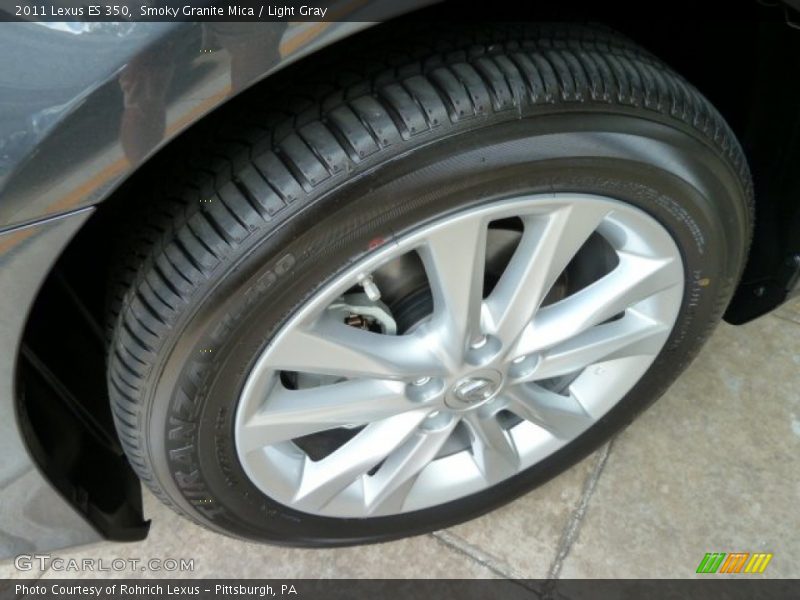 Smoky Granite Mica / Light Gray 2011 Lexus ES 350