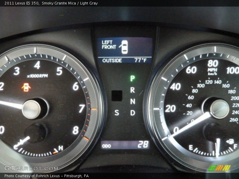 Smoky Granite Mica / Light Gray 2011 Lexus ES 350