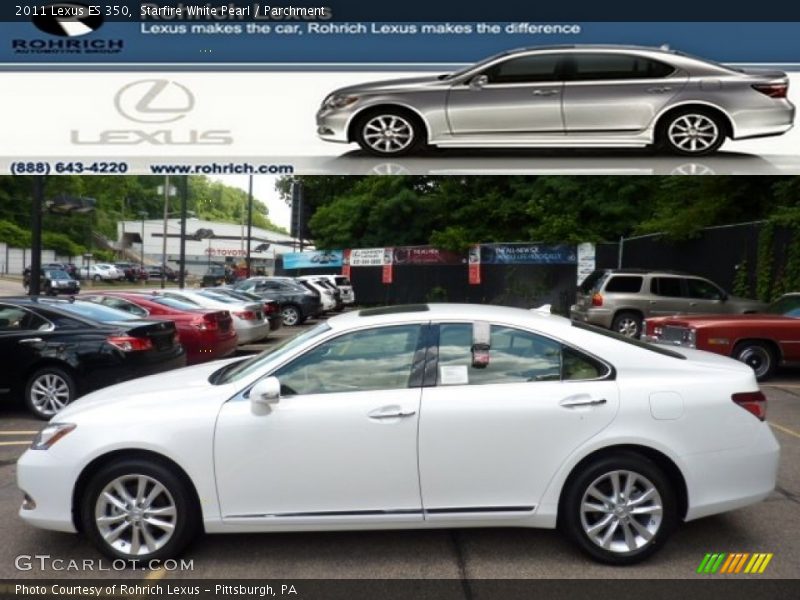Starfire White Pearl / Parchment 2011 Lexus ES 350