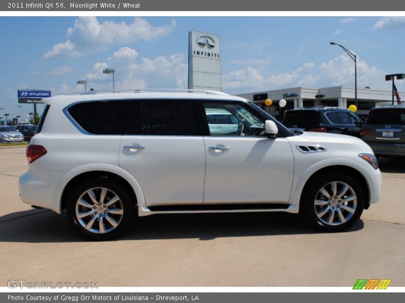 Moonlight White / Wheat 2011 Infiniti QX 56