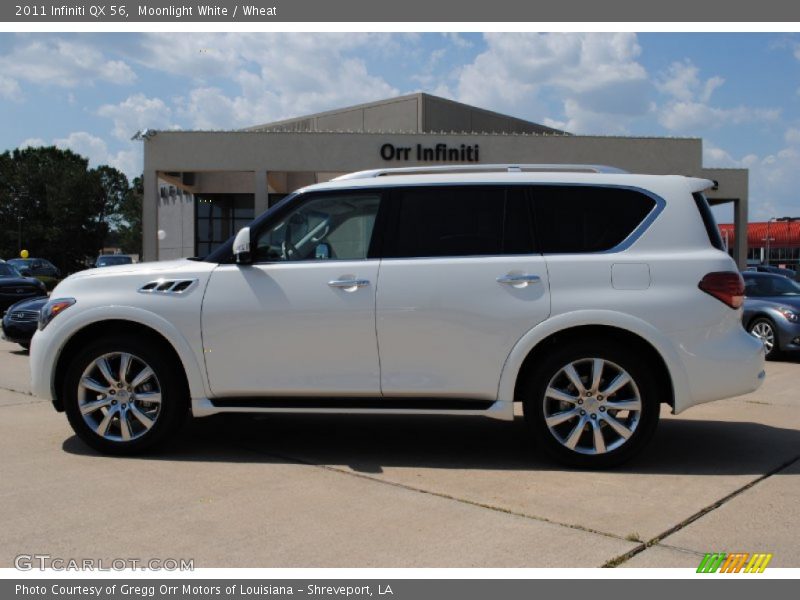 Moonlight White / Wheat 2011 Infiniti QX 56