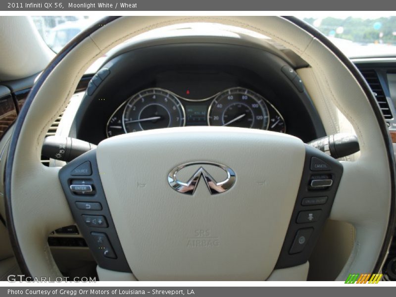 Moonlight White / Wheat 2011 Infiniti QX 56