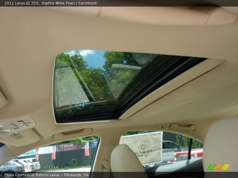 Sunroof of 2011 ES 350