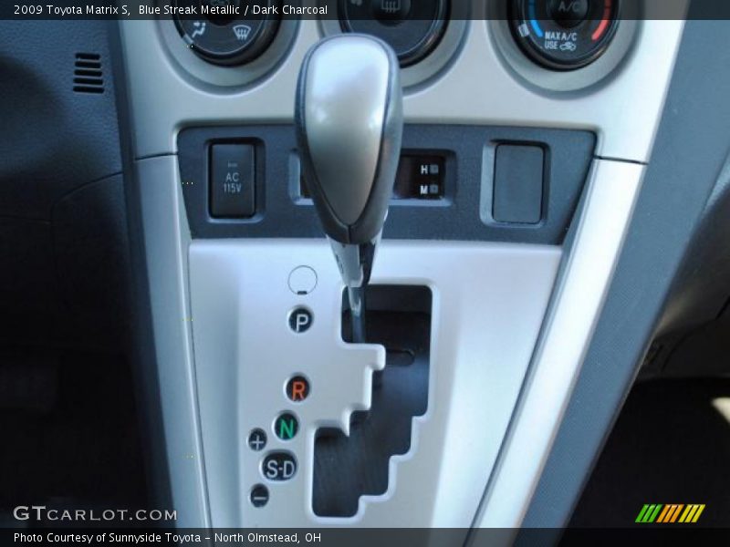 Blue Streak Metallic / Dark Charcoal 2009 Toyota Matrix S