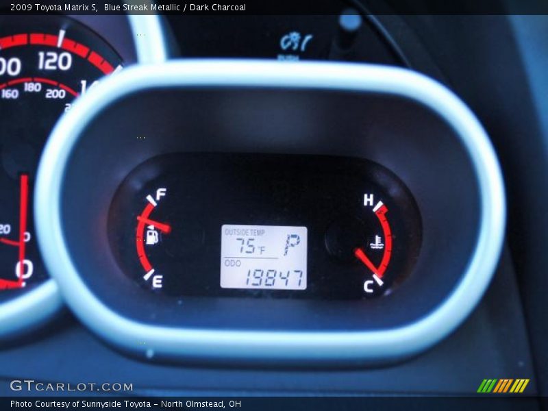 Blue Streak Metallic / Dark Charcoal 2009 Toyota Matrix S