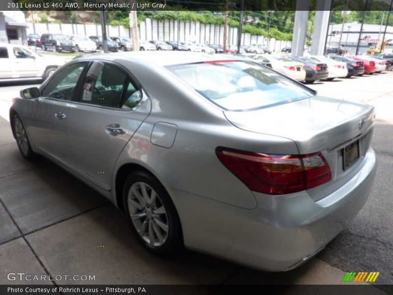 Mercury Metallic / Light Gray 2011 Lexus LS 460 AWD
