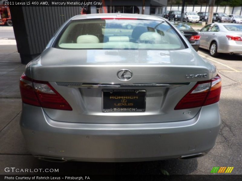 Mercury Metallic / Light Gray 2011 Lexus LS 460 AWD