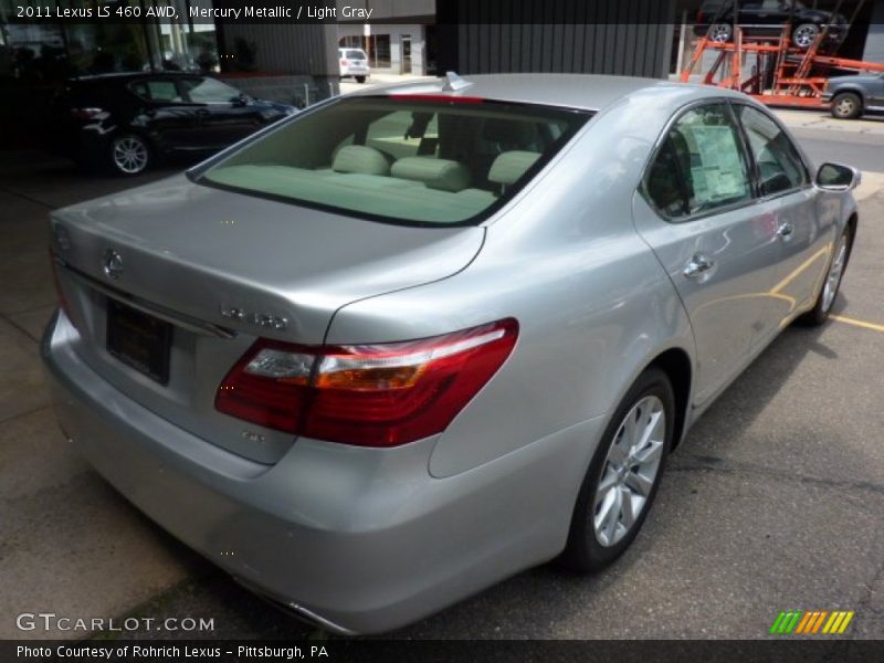 Mercury Metallic / Light Gray 2011 Lexus LS 460 AWD