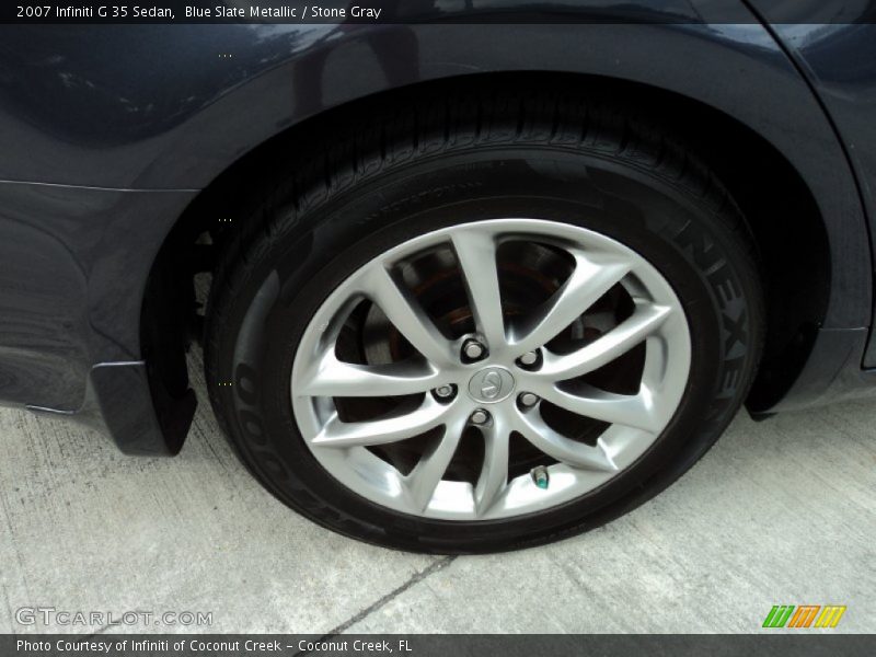 Blue Slate Metallic / Stone Gray 2007 Infiniti G 35 Sedan