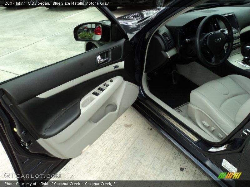 Blue Slate Metallic / Stone Gray 2007 Infiniti G 35 Sedan