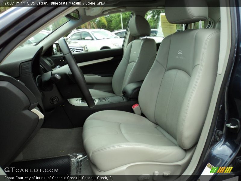 Blue Slate Metallic / Stone Gray 2007 Infiniti G 35 Sedan