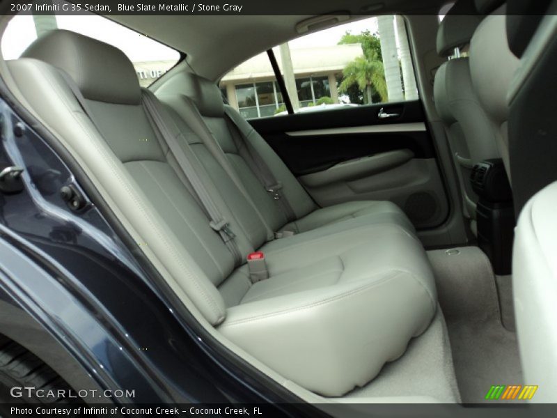 Blue Slate Metallic / Stone Gray 2007 Infiniti G 35 Sedan