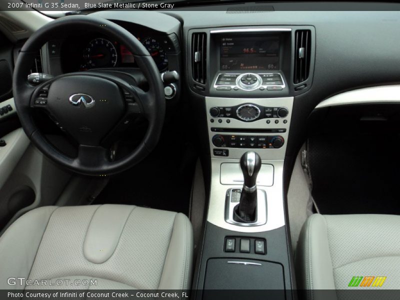 Blue Slate Metallic / Stone Gray 2007 Infiniti G 35 Sedan