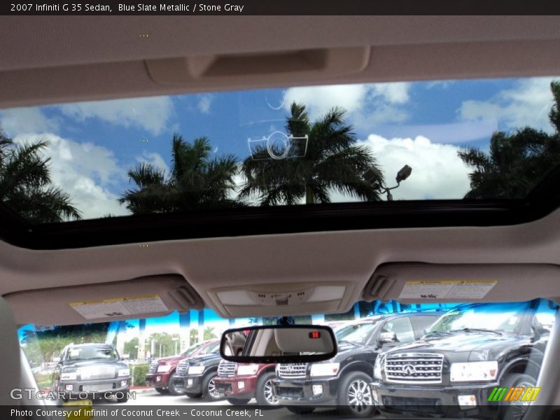 Blue Slate Metallic / Stone Gray 2007 Infiniti G 35 Sedan