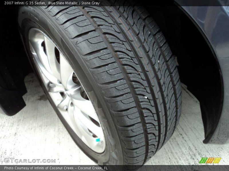 Blue Slate Metallic / Stone Gray 2007 Infiniti G 35 Sedan