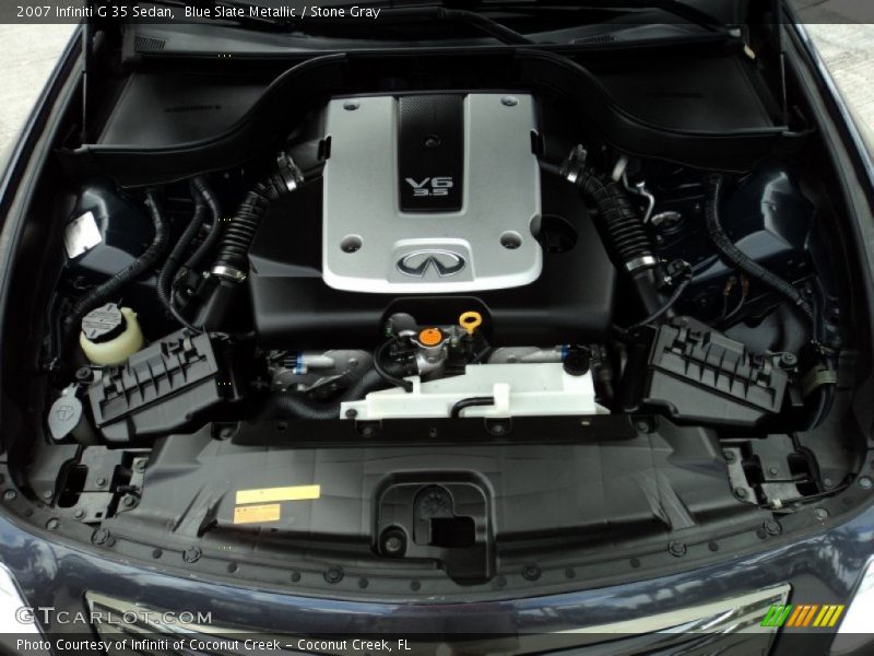 Blue Slate Metallic / Stone Gray 2007 Infiniti G 35 Sedan