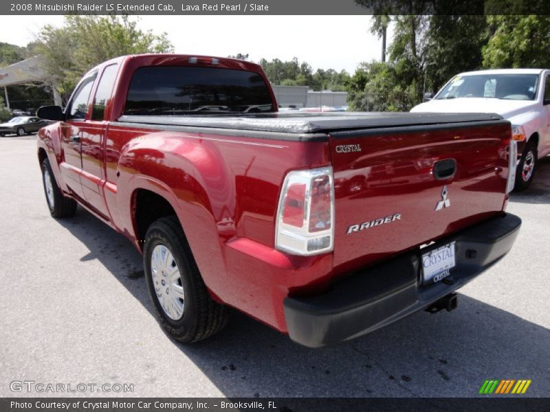 Lava Red Pearl / Slate 2008 Mitsubishi Raider LS Extended Cab