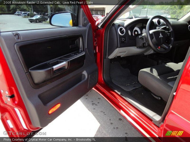 Lava Red Pearl / Slate 2008 Mitsubishi Raider LS Extended Cab