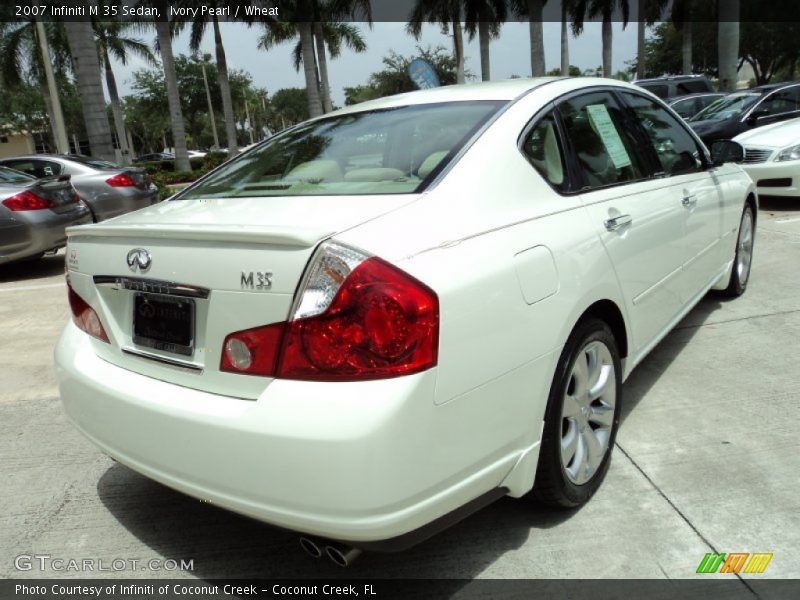 Ivory Pearl / Wheat 2007 Infiniti M 35 Sedan