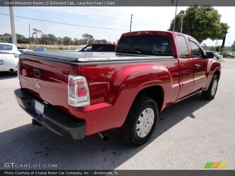 Lava Red Pearl / Slate 2008 Mitsubishi Raider LS Extended Cab