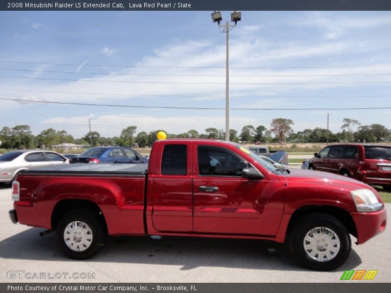 Lava Red Pearl / Slate 2008 Mitsubishi Raider LS Extended Cab