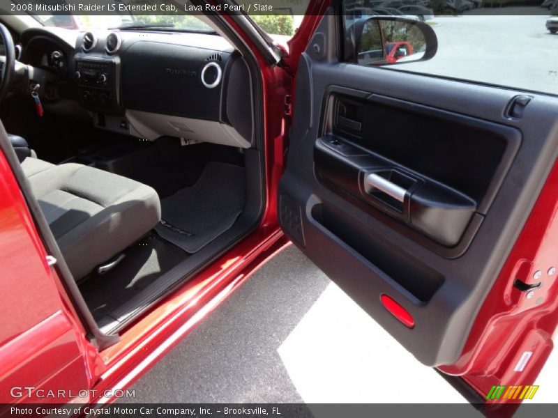 Lava Red Pearl / Slate 2008 Mitsubishi Raider LS Extended Cab