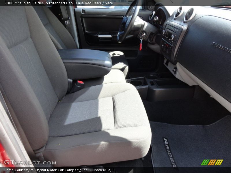 Lava Red Pearl / Slate 2008 Mitsubishi Raider LS Extended Cab