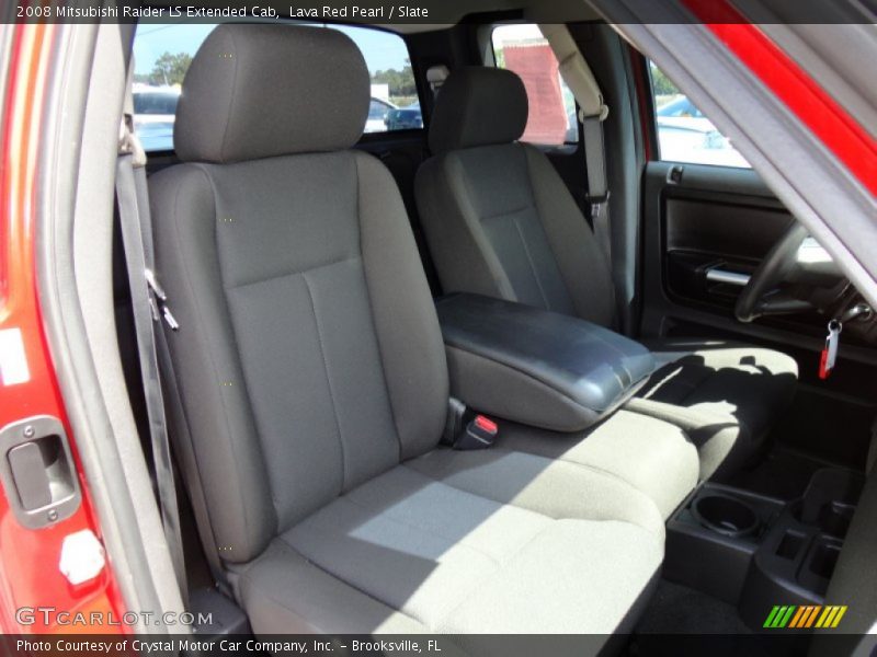 Lava Red Pearl / Slate 2008 Mitsubishi Raider LS Extended Cab