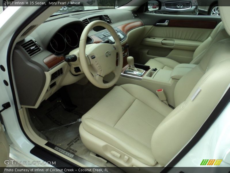 Ivory Pearl / Wheat 2007 Infiniti M 35 Sedan