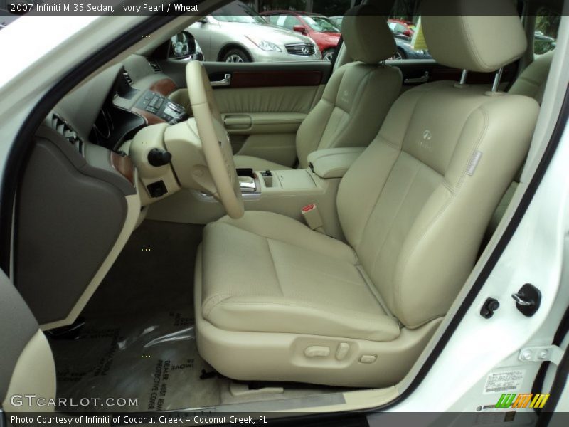 Ivory Pearl / Wheat 2007 Infiniti M 35 Sedan