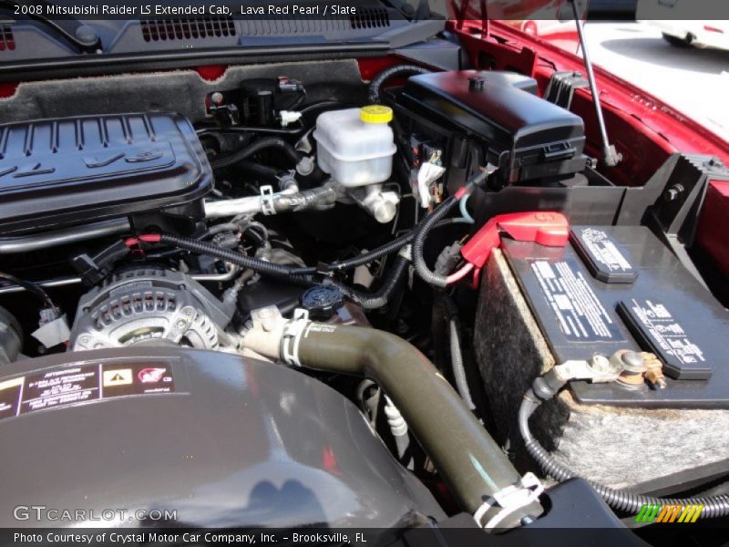 Lava Red Pearl / Slate 2008 Mitsubishi Raider LS Extended Cab