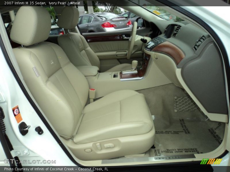 Ivory Pearl / Wheat 2007 Infiniti M 35 Sedan