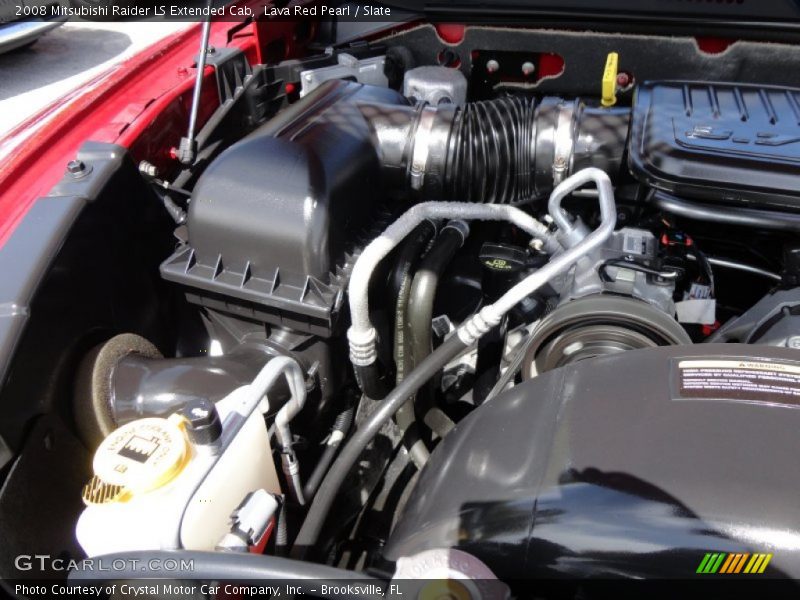 Lava Red Pearl / Slate 2008 Mitsubishi Raider LS Extended Cab