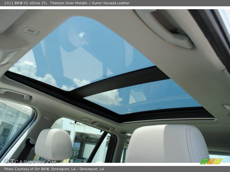 Sunroof of 2011 X3 xDrive 35i